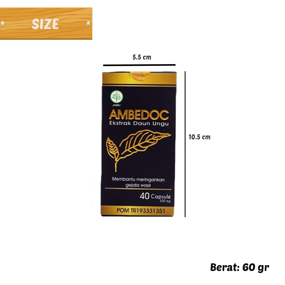 [ORI] Ambedoc Obat Wasir Ampuh Mengobati Penyakit Ambeien/ Wasir Bersertifikat Halal BPOM 100% Original