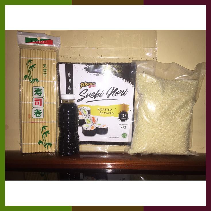 

Sushi Hemat , Beras N Roller Dan Kikkoman Sachet . Hemat