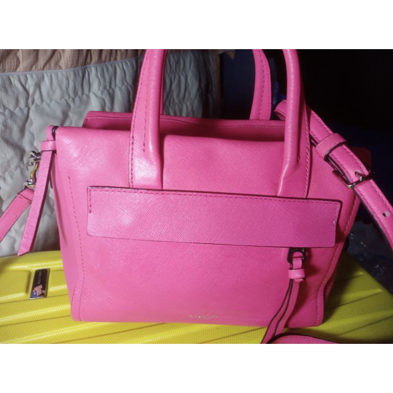 Tas Sling wanita COACH pink preloved