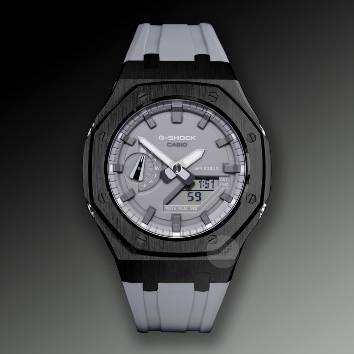 Casio G shock GA2100 Grey Original Garansi Custom Case