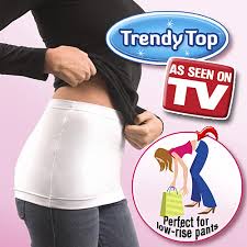 Trendy Top 2 in 1 dapat 2pc korset pelangsing / kemben perut bawah