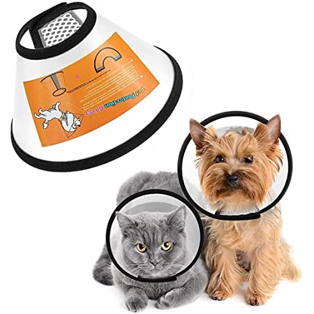 Collar Guard Cone Ukuran Medium - Pelindung Leher Anjing Kucing - Cat Dog Neck Collar - Pet Protection Cone