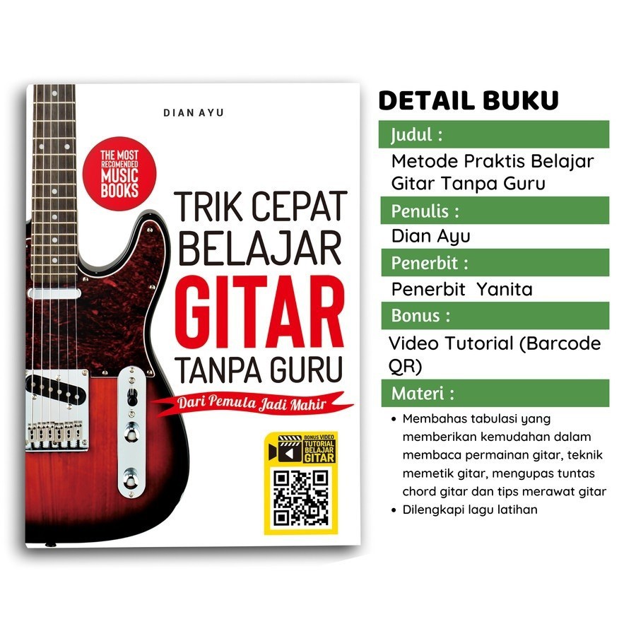 Buku Trik Cepat Belajar Gitar Tanpa Guru - Dian Ayu