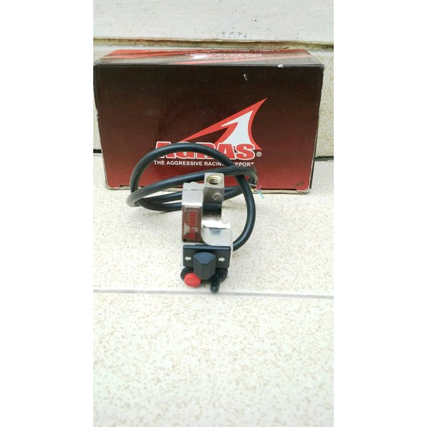 Holder- Saklar Kiri Mungil Variasi Krom ada Tombol Sein- Lampu- Klakson Universal