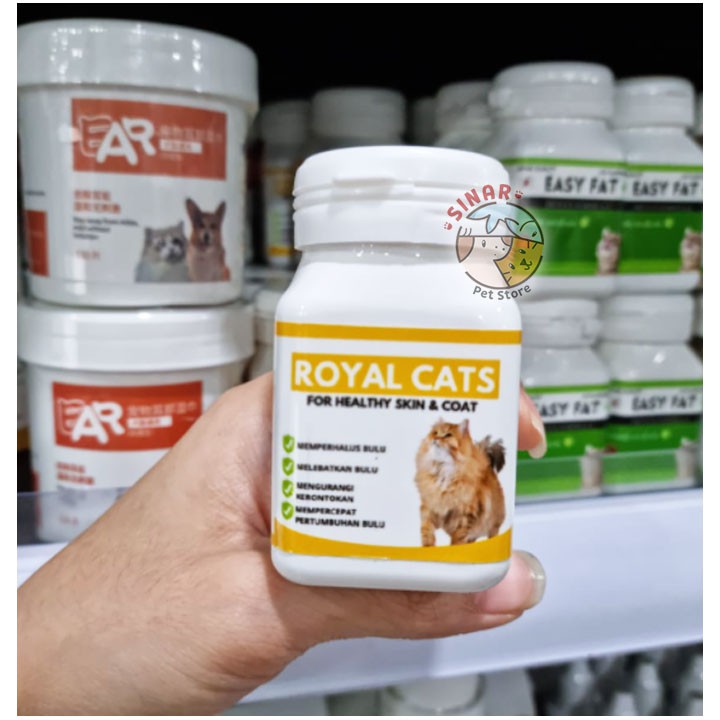 Vitamin Bulu Kucing ROYAL CATS Lebat Panjang Halus Mengkilat Supplemen cat