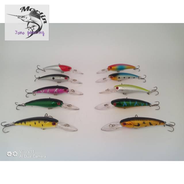 Umpan pancing casting/lure/minow 9cm MURAH minow casting minow sinking minow murah