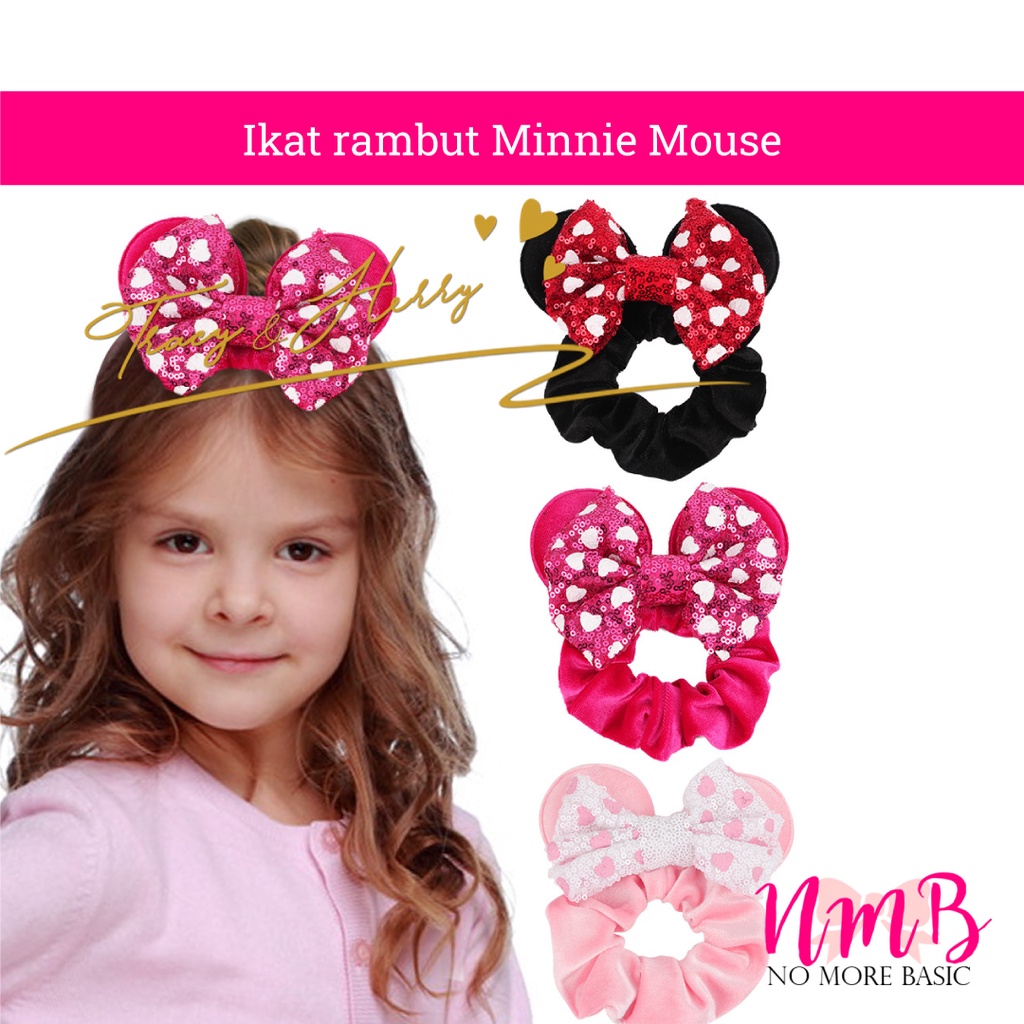 Ikat Rambut Minnie Mouse Ikat Rambut Anak Perempuan