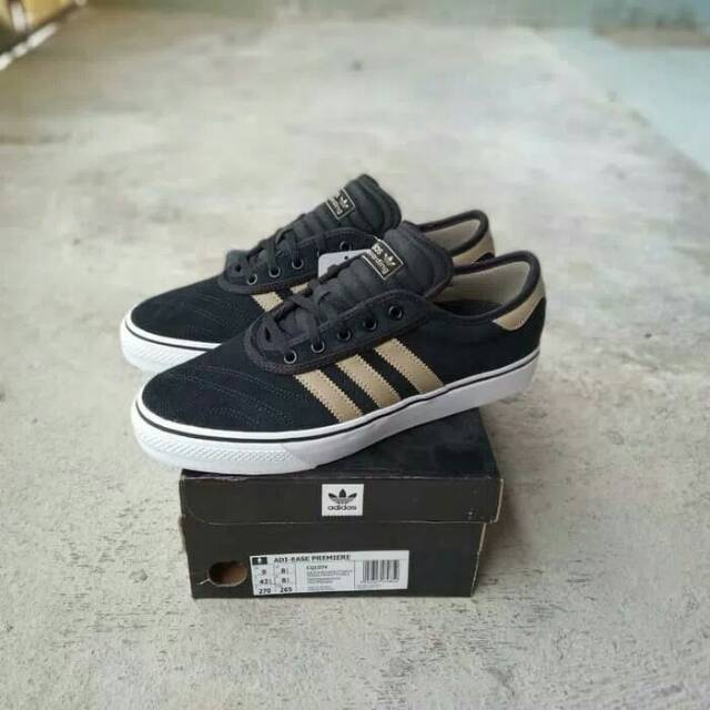 Sepatu Pria Adidas AdiEase Premier Black Brown Original 100% BNIB