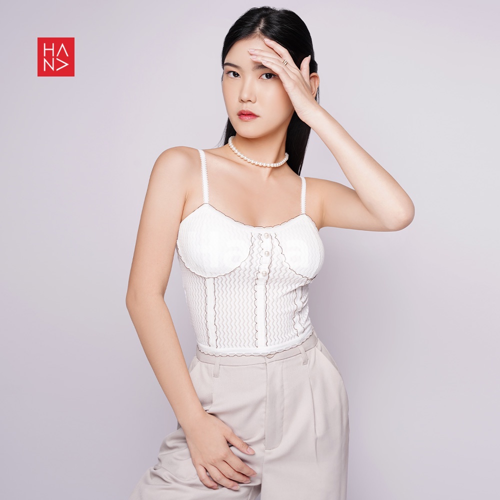 HanaFashion JKT - Dinar Lace Tank Top Semi Bustier - TT386