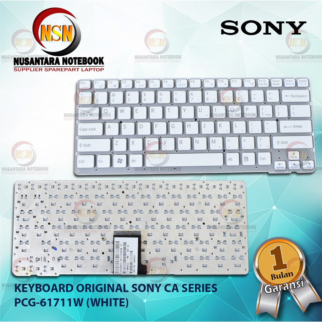 Keyboard Original Sony Vaio VPCCA VPC-CA Series White PCG-61711W