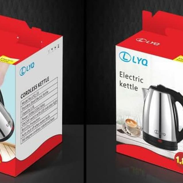Teko listrik pemanas air kettle electric LYQ kapasitas 1.8L