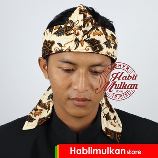 Jual Iket Kepala Sunda Batik Panji Semirang Cream / Iket Tradisional ...