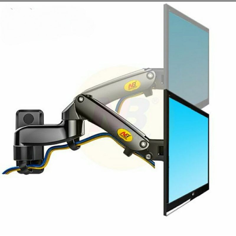 NB F150 Monitor Arm. Bracket Vesa Wall Mount 17&quot;-27&quot; Black