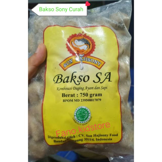 

Bakso Sony SA Kombinasi Sapi & Ayam