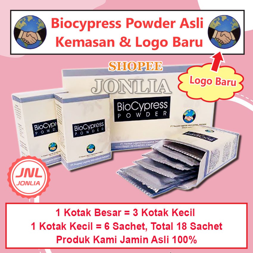 Biocypress Powder 1 Kotak Besar Original Obat Herbal Asam Urat, Rematik, Syaraf Kejepit, Sakit Lutut, Nyeri Sendi