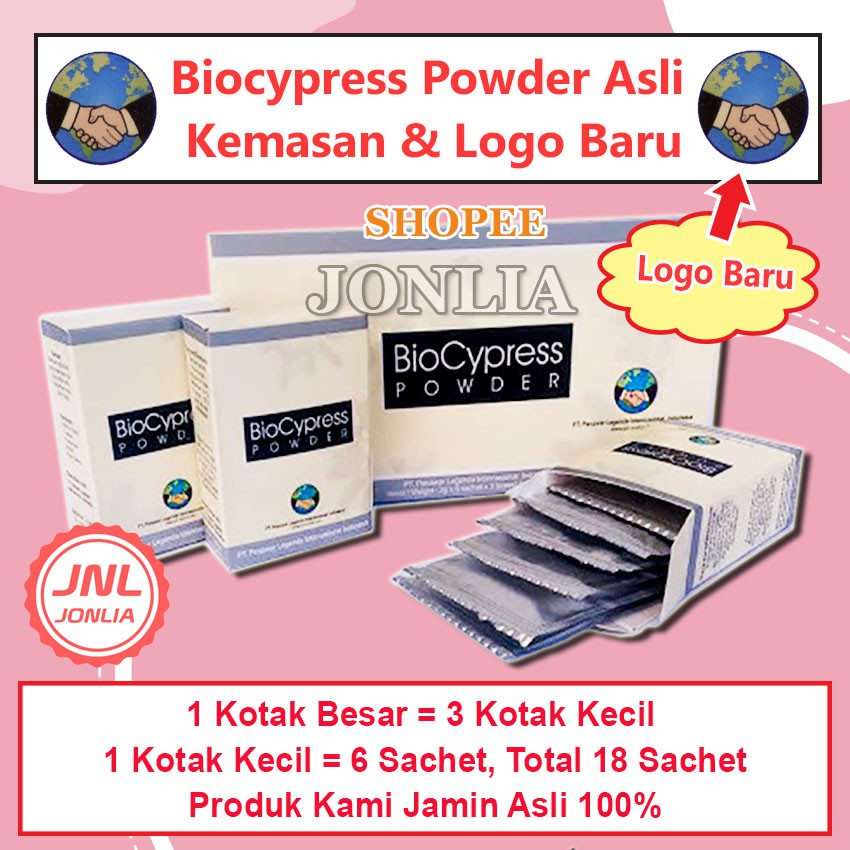 Biocypress Powder 1 Kotak Besar Original Obat Herbal Asam Urat, Rematik, Syaraf Kejepit, Sakit Lutut
