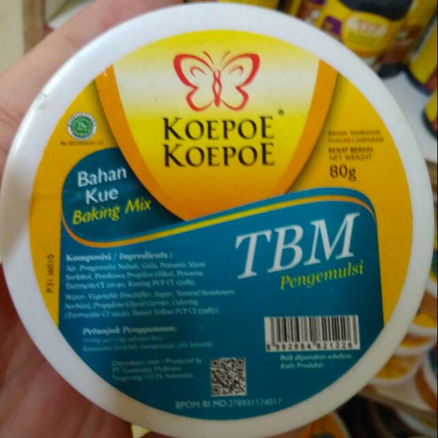 

TBM Pengemulsi Bahan Kue Koepoe Koepoe besar (80 gram)