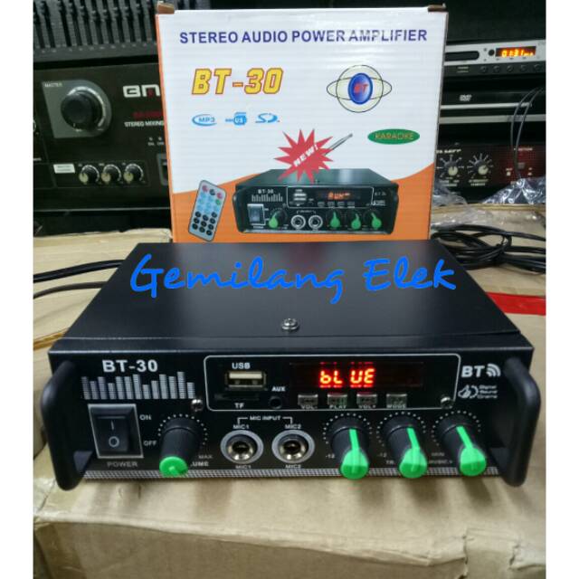 Amplifier Karaoke Mini BT-30 BLUETOOTH,USB, RADIO