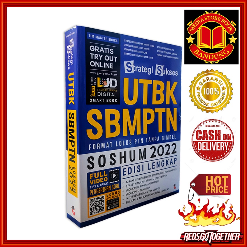 ORIGINAL BUKU SBMPTN SOSHUM STRATEGI SUKSES UTBK SBMPTN SOSHUM 2022 LOLOS PTN MAGENTA MEDIA (100%ORI