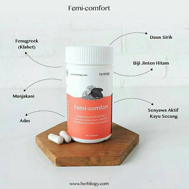 

Herbilogy Femi Comfort Capsule | Pre Menstruation Syndrome Herbal