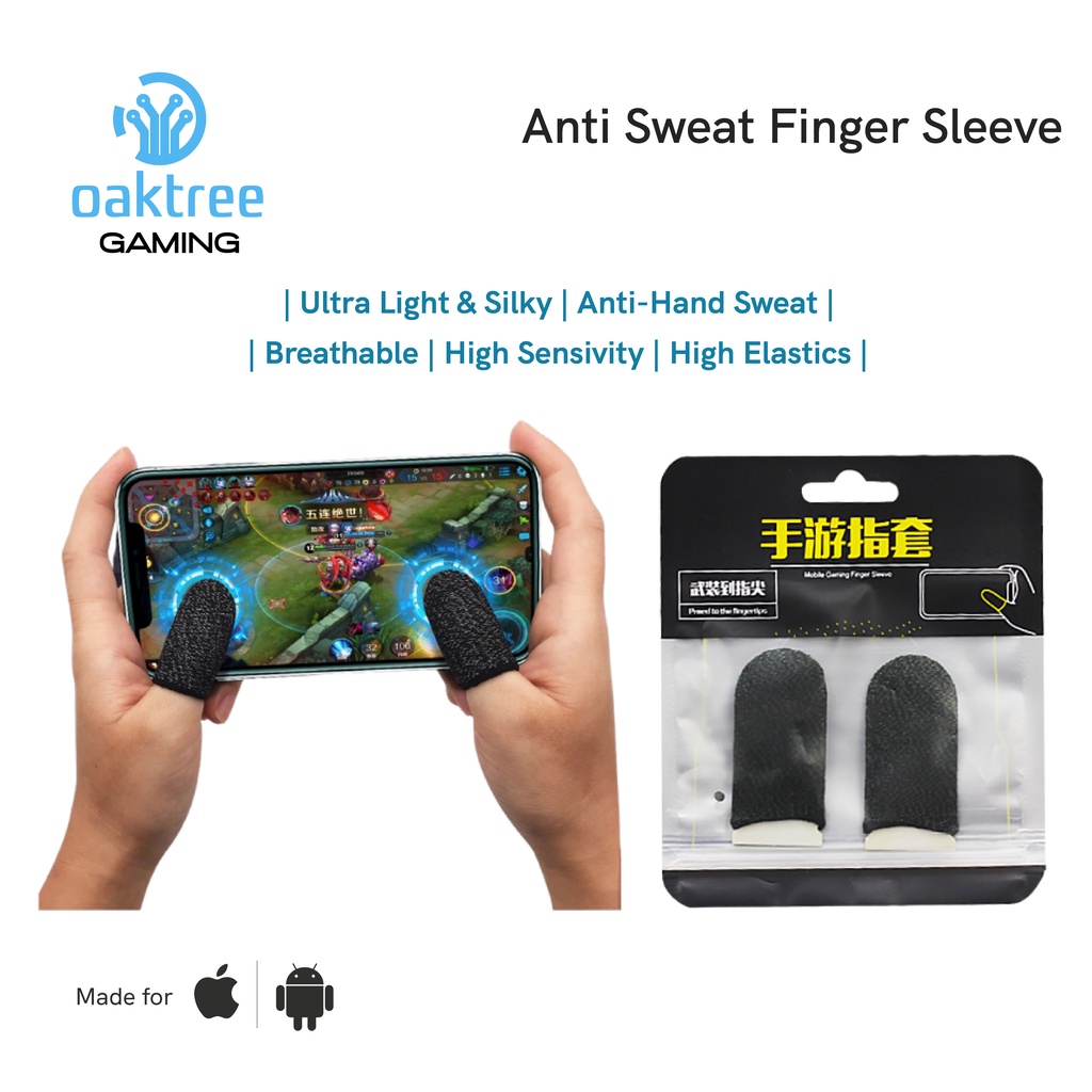 Finger Sleeve Sarung Tangan Jempol Gaming Anti Keringat PUBG FF CODM ML 2Pcs