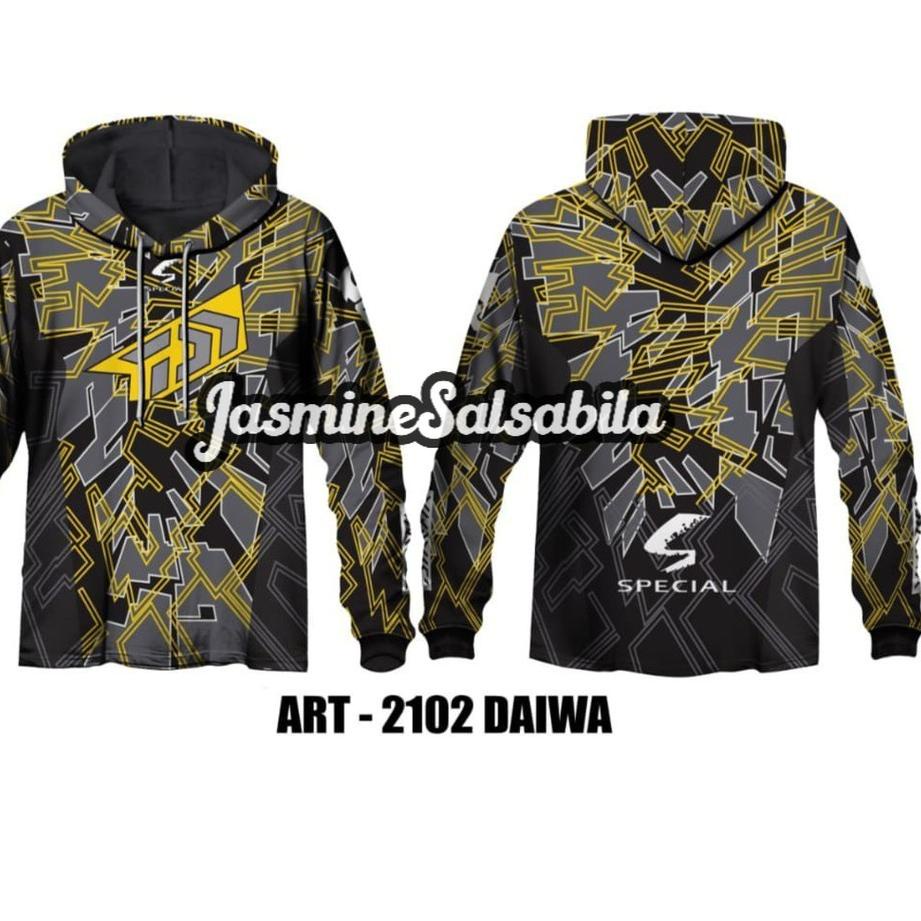 ✻ Jersey Mancing Hoodie Lengan Panjang / Kaos Mancing Tudung / Baju Mancing Mania 2102 ➳