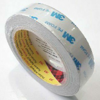 Double Tape 3M 1600 PE Foam Tape Size 24mm x 4M Tebal 1.0mm (A1186)