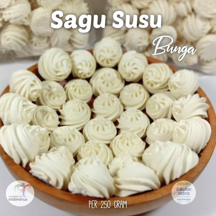 

KERING-KUE- KUE SAGU SUSU KERING 250 GRAM ENAK TERLARIS - SAGU SUSU, 1/4 KG -KUE-KERING.