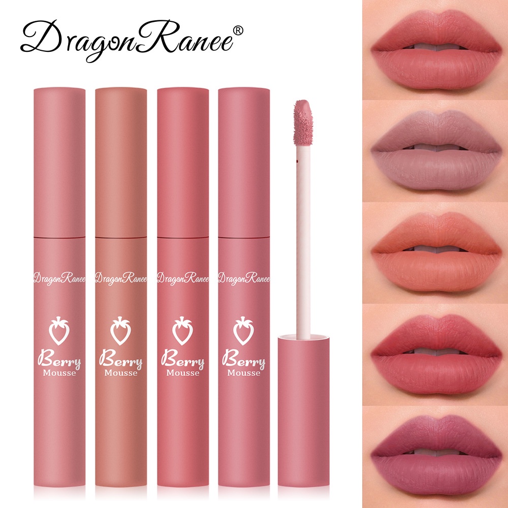 NEW DRAGON RANEE BERRY MOUSSE  LIPSTICK MATTE LIPSTIK LIP GLOSS