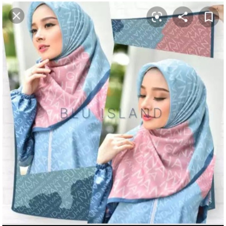 Mandjha Ivan Gunawan Scarf Santorini Pink,Purple Blue,Green,Royal 4Warna Royal Navy,Red, Black