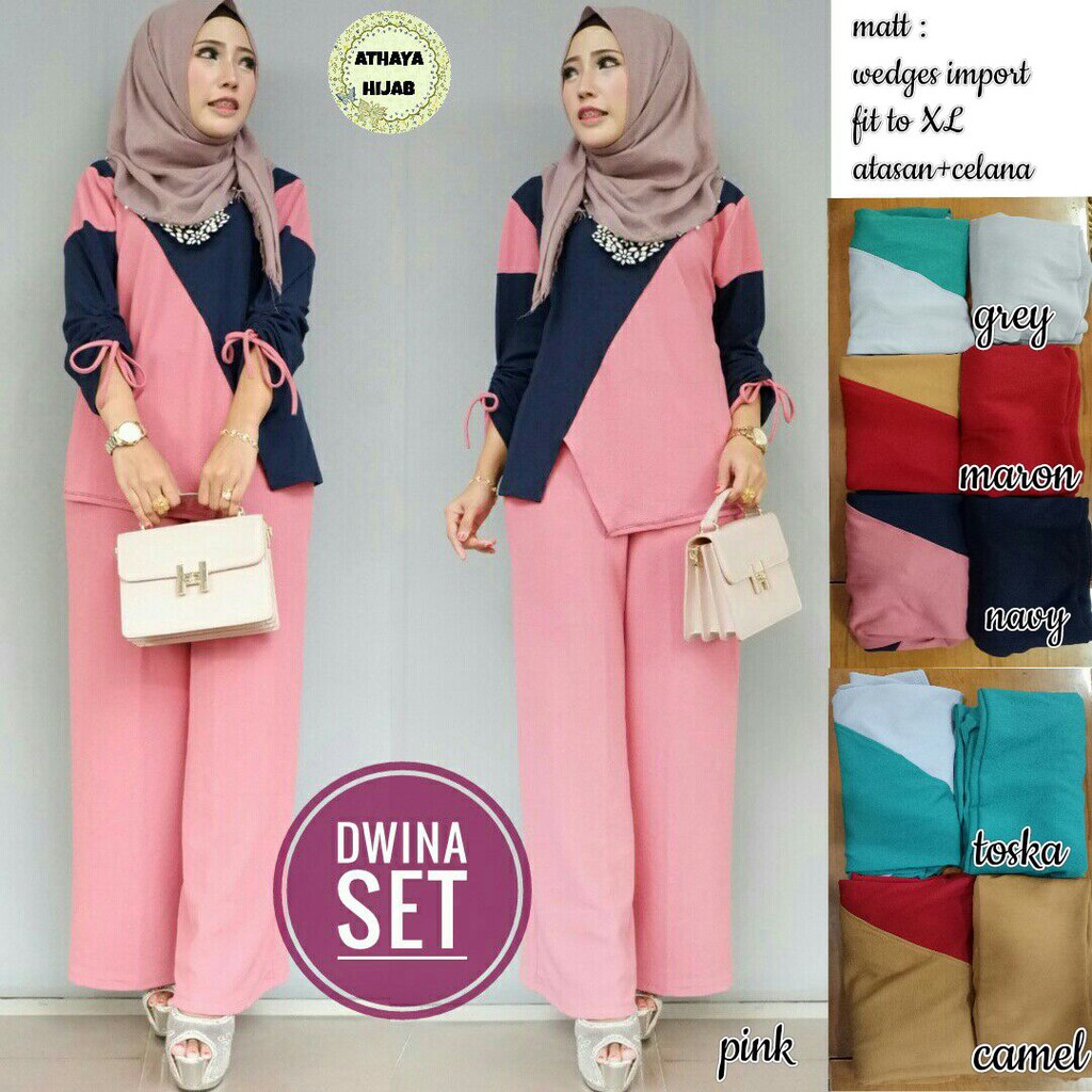 KULOT SET / KULOT PLUS ATASAN / KULOT PASANGAN / SETELAN KULOT POLOS