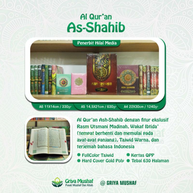 As Shahib Terjemah Al Quran Rasm Utsmani Madinah