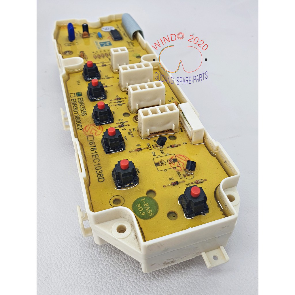 MODUL PCB MESIN CUCI LG FUZZY LOGIC WF H700PC WF L700TC WF H777TC soket 6 KODE EBR3558