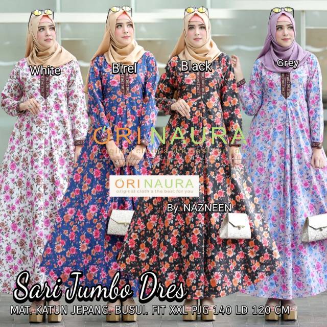 SARI JUMBO DRESS ORI BY NAURA