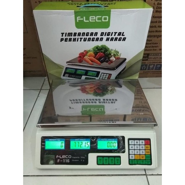 Fleco F-116 Timbangan Dapur Digital 30kg