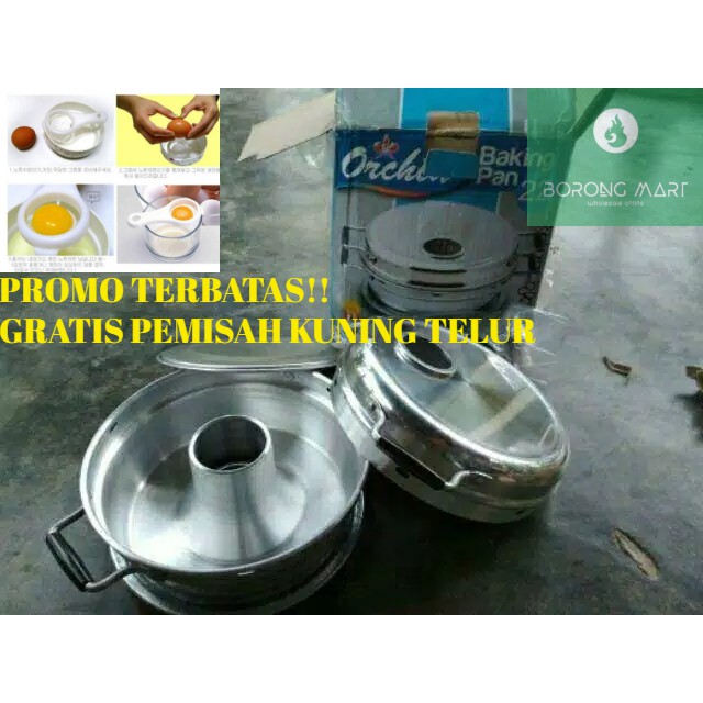 Jual Orchid Baking Pan Oven Bolu 22 Cm 4 Telur Shopee Indonesia