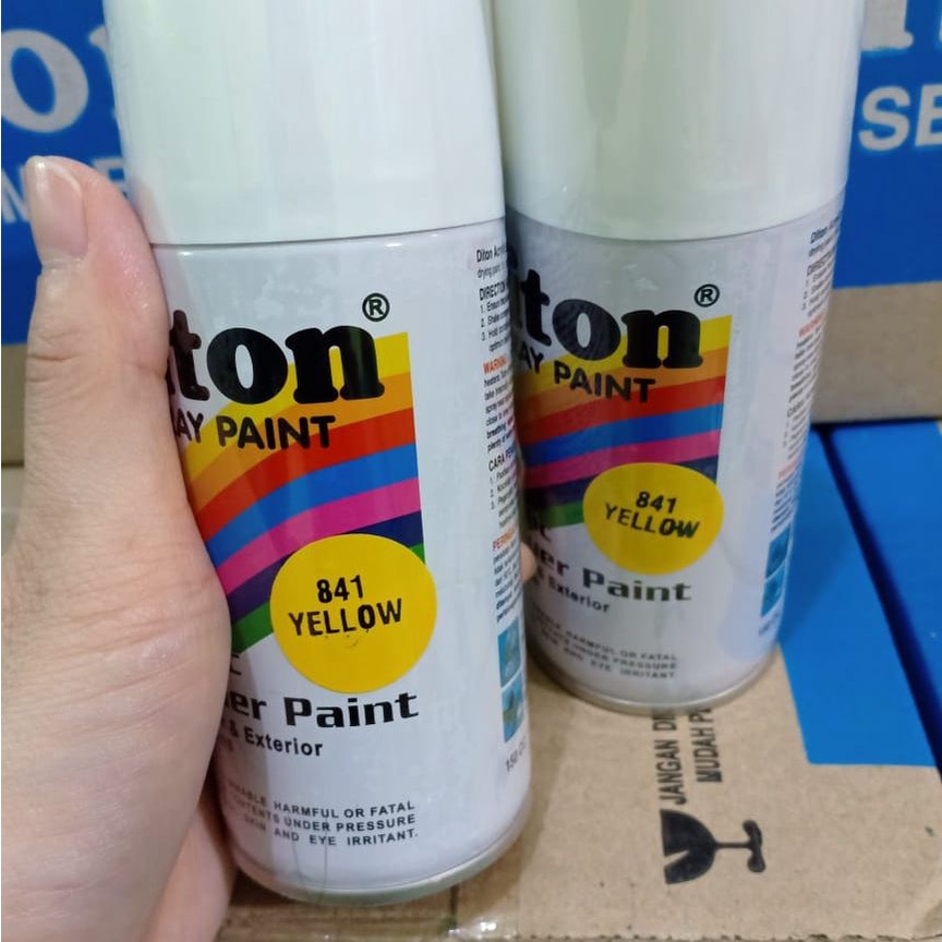 Pilox Cat Semprot DITON Spray Paint Acrylic Lacquer Paint - 841 Yellow / Kuning / Yelow (150cc/Kecil)