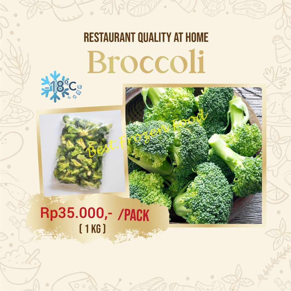 

Frozen Broccoli 1kg (Import Quality)