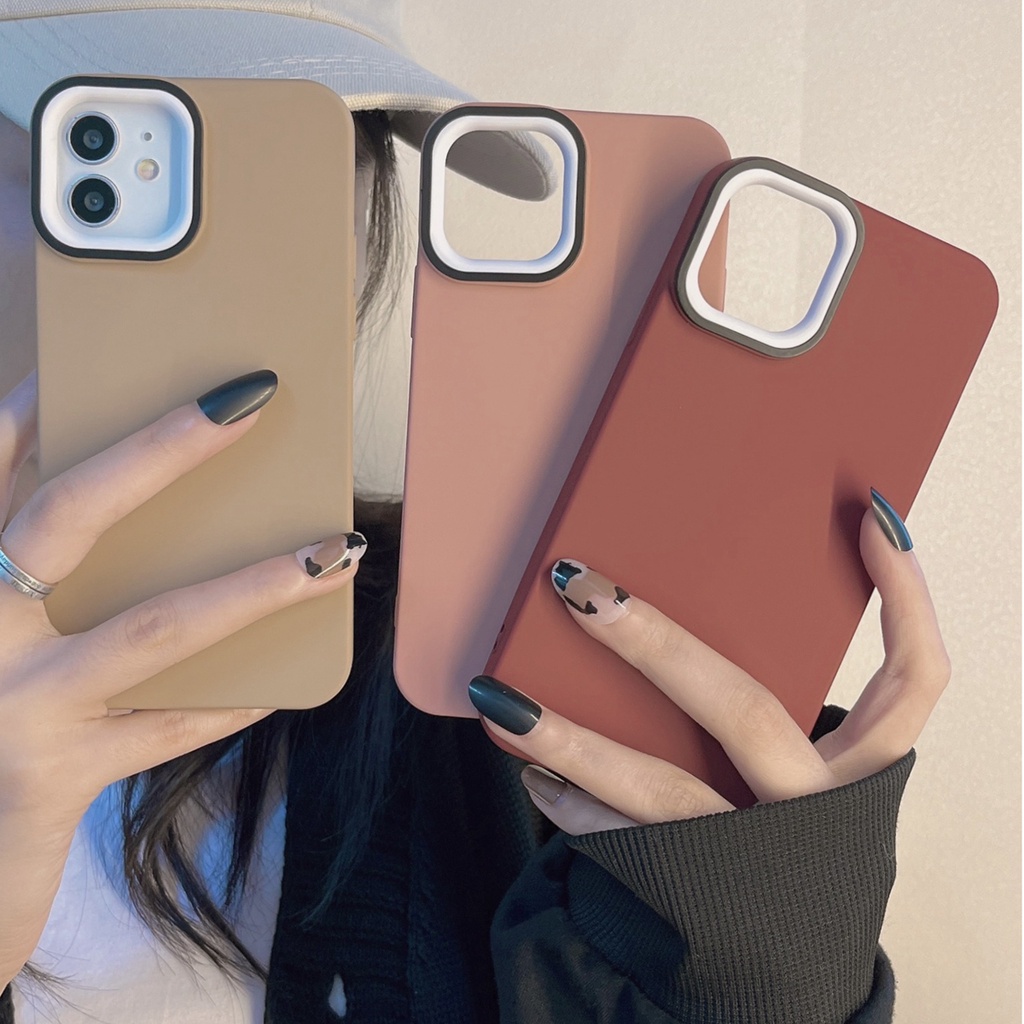 Soft Case Pelindung Lensa Bahan Silikon Tahan Banting Untuk Iphone 13 12 11 Pro Max Xr Xs Max 7 + 8 Plus