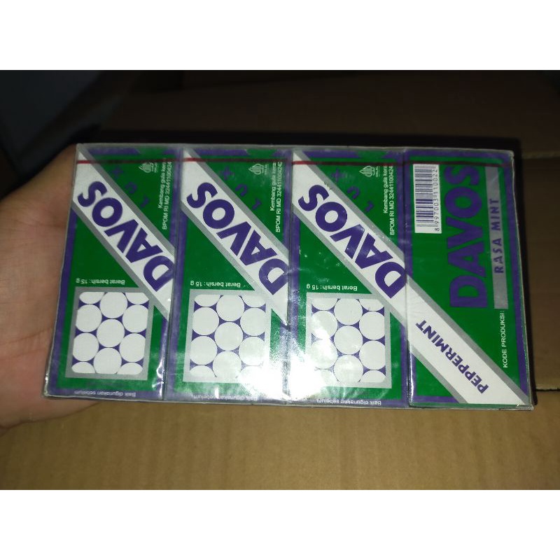 

Permen Davos Peppermint Isi 20 Pak Berat 300 Gram