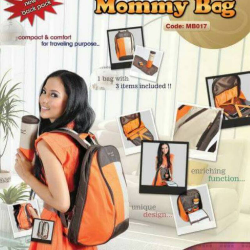 mommy bag - diaper bag - baby scots - tas ransel bayi