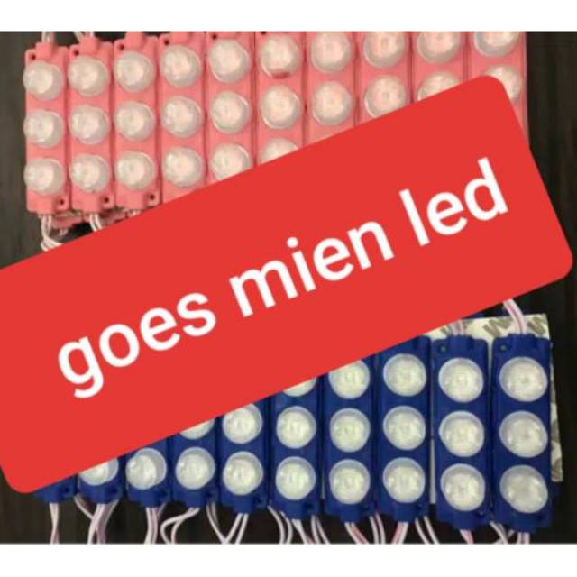 Led modul 3 LED 3 watt 12 v pink dan icy blue