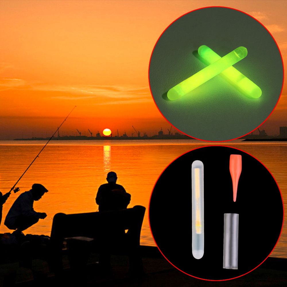 5pcs Glow Stick Fluorescent Menyala Dalam Gelap Untuk Memancing Malam Hari