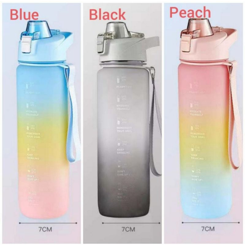 Ready Botol Gradasi 1 Liter Botol Motivasi
