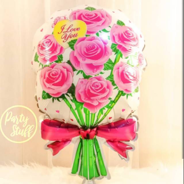 Balon Bunga ( Jual balon huruf angka helium jasa dekorasi alat pesta Jakarta )