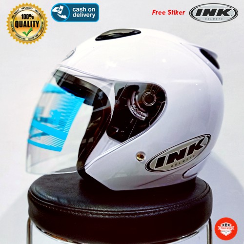 HELM DEWASA MURAH HELM CENTRO HELM INK SNI KW ( CENTRO PUTIH )