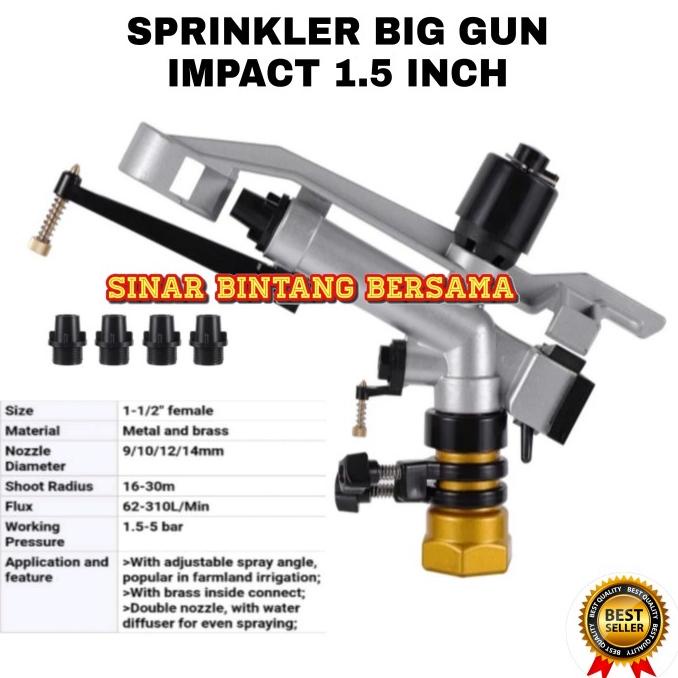 SPRINKLER BIG GUN IMPACT 1.5 INCH | SPRINKLER PERTANIAN