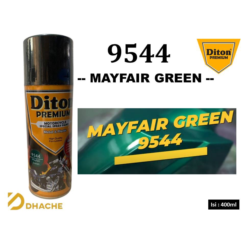 Cat Pilox Diton Premium Mayfair Green 9544 400ml Warna Hijau Gelap Tua Metalik pilok pylox pylok