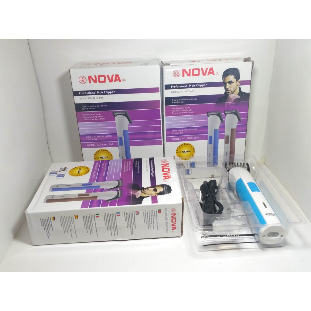 Nova NHC-8005 Hair Clipper Alat Cukur Rambut, Cambang, Brewok