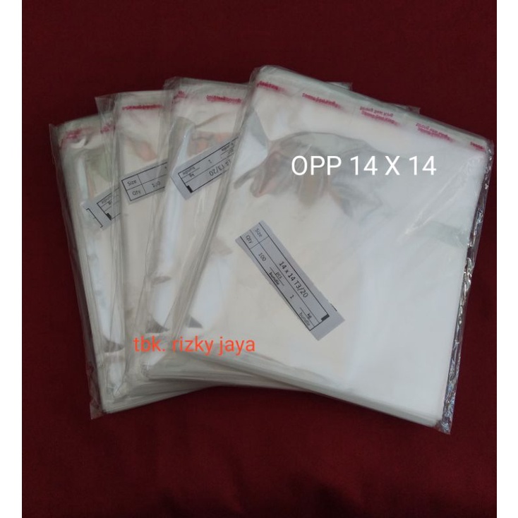 Plastik bungkus OPP 14X14